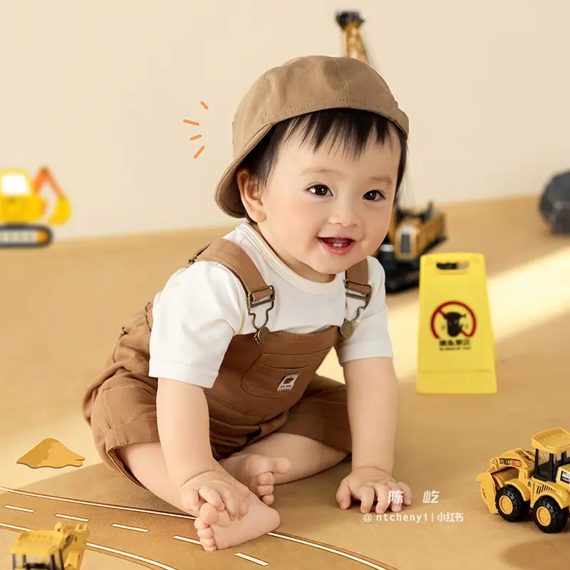 Engineering Vehicle Set (3-6M) - Baby Photography Props - Image 4